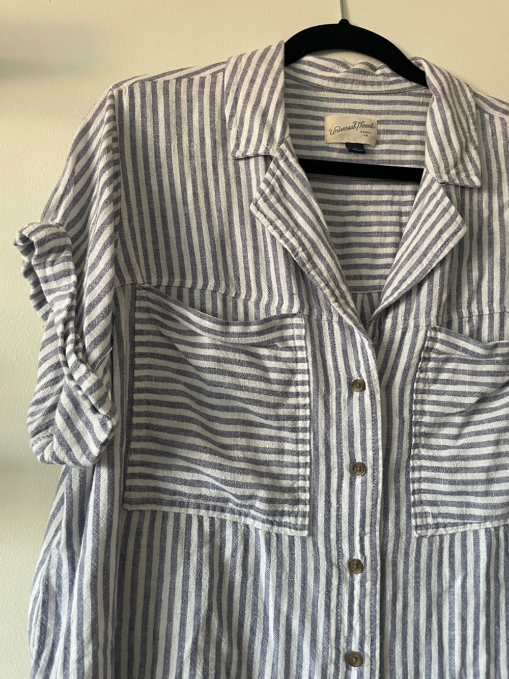 Universal Thread|Striped Button Down Shirt|Large|… - image 4